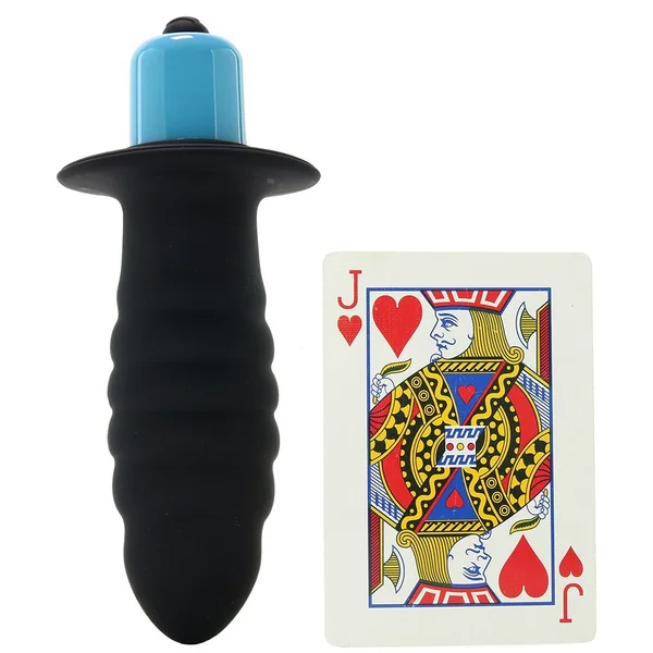 Vortex Silicone Butt Plug Waterproof Rocks off Black