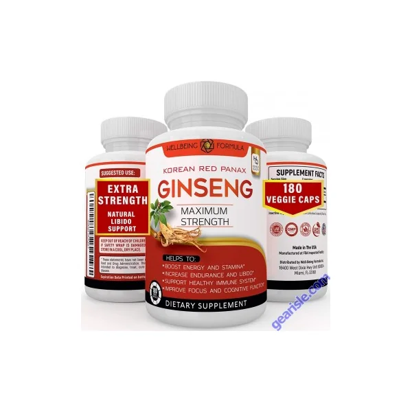 WellBeing Korean Red Panax Ginseng Supplement