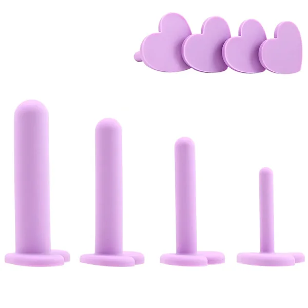 Wellness 4 Piece Silicone Dilator Kit in Purple