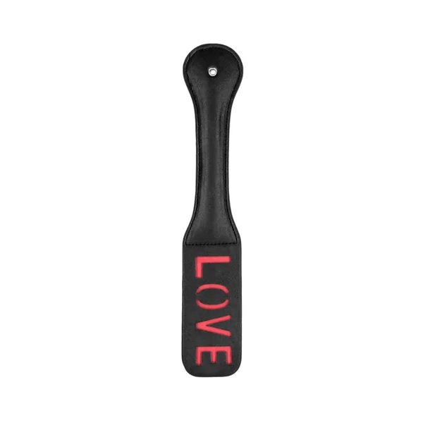 Whips & Paddles: Ouch! Paddle – LOVE – Black