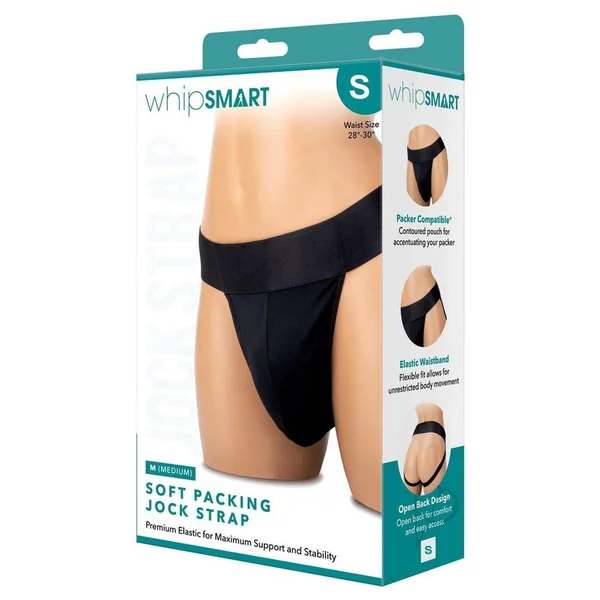 WhipSmart Soft Packing Jock Strap - Small - Black