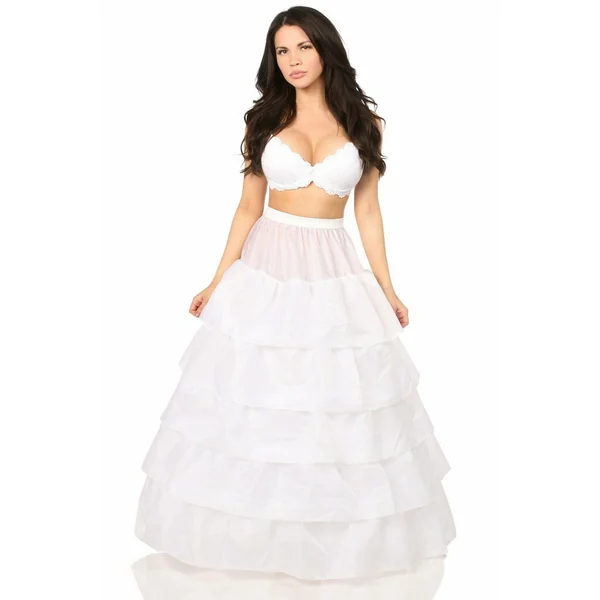 White Hoop Skirt