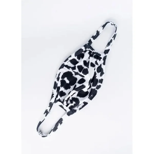 White Leopard Print Reusable Mouth Face Mask