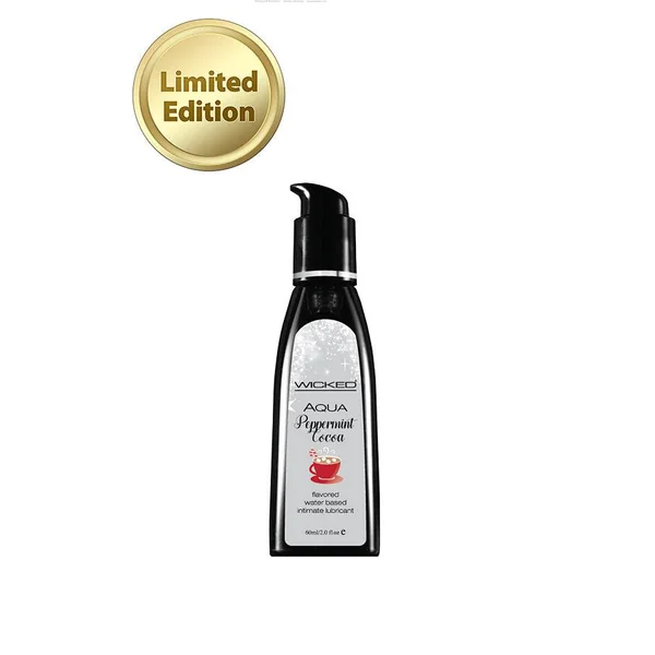 Wicked Sensual Care - Aqua Flavored Lubricant - Peppermint Cocoa - 2oz