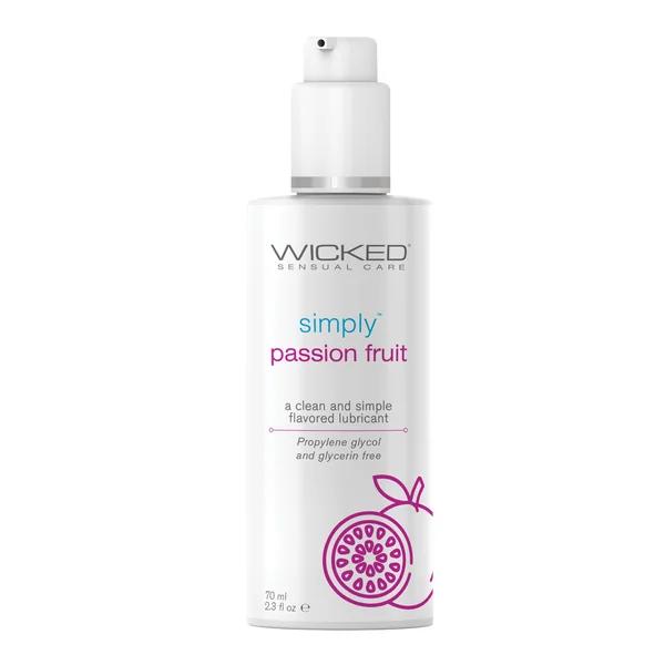 Wicked Sensual Care Simply Water Based Lubricant - 2.3 oz Passion Fruit