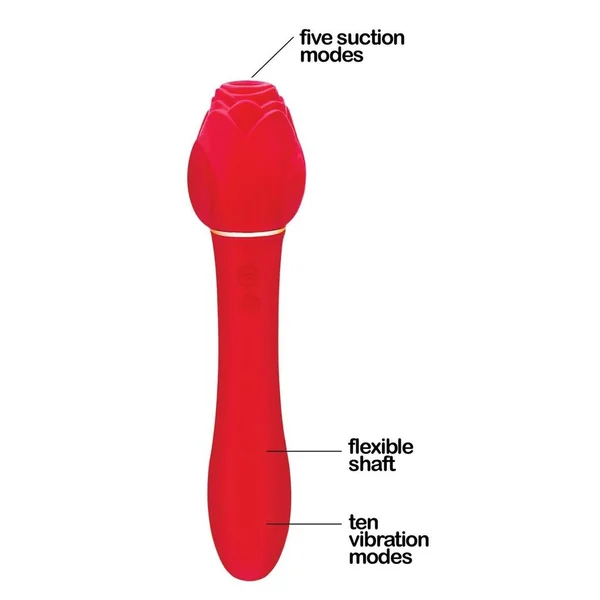 Wild Rose Rechargeable Silicone Suction + Vibrator