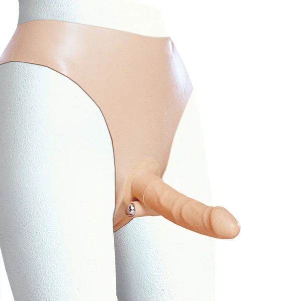 Wireless Latex Harness with Slender Penis