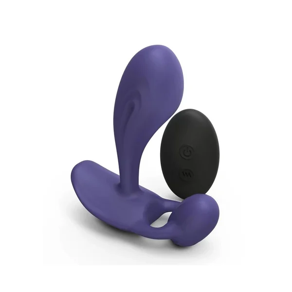 Witty Rechargeable Silicone Vibrator with Clitoral Stimulator