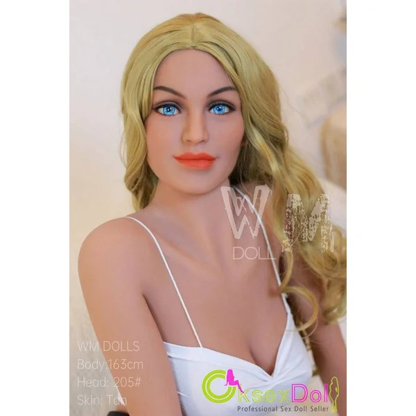 WM Dolls #205 Head 163cm/5ft4 Sex Doll Blue Eyed Tpe Sex Doll Busty Beauty Love Doll