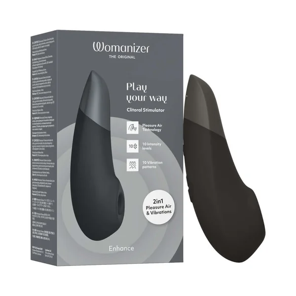 Womanizer Enhance Rechargeable Silicone Clitoral Stimulator - Black