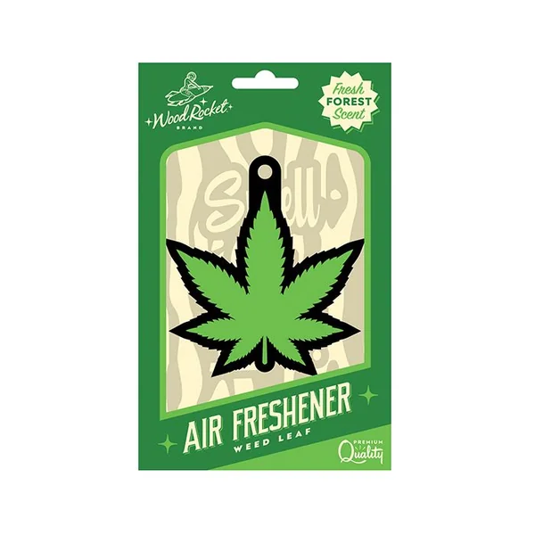 Wood Rocket Green Leaf Air Freshener - Forest