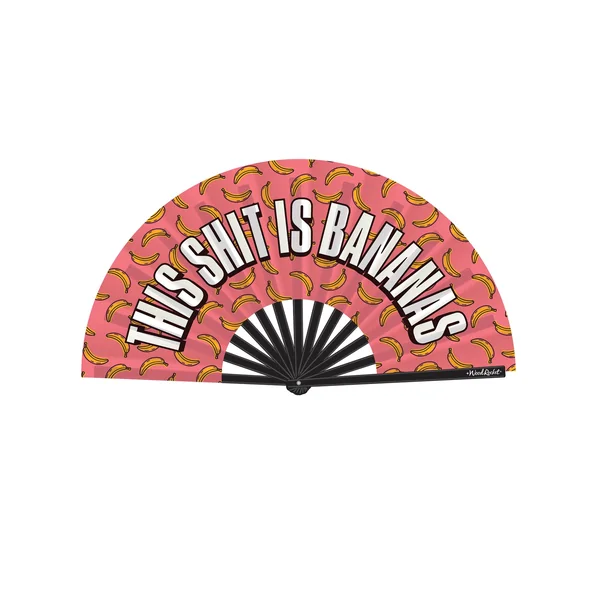 Wood Rocket This Shit Is Bananas Fan - Multi-Color