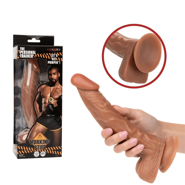 Working Stiff The Personal Trainer Suction Cup Realistic Strap On Dildo