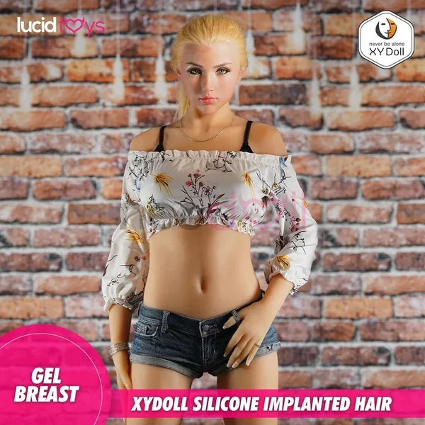 XYDoll – Misa – Silicone TPE Hybrid Sex Doll – 170cm – Implanted Blond Hair – Gel Breast – Natural