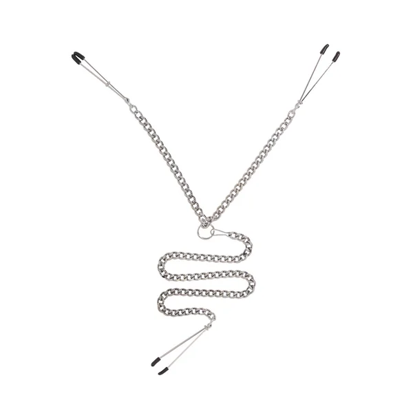 Y Style Adjustable Tweezer Nipple Clamps With Clit Clamp