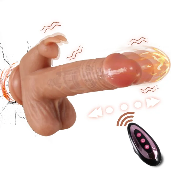 YIQU 5-in-1 Rabbit Head Tongue Licking 360° Rotation Rotating Dildo