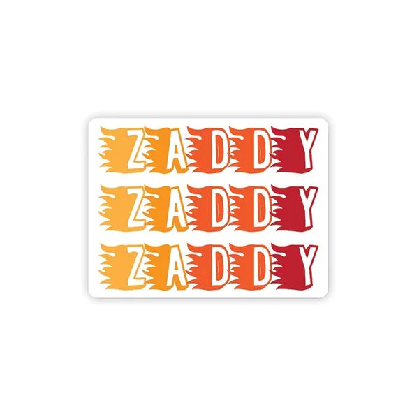 Zaddy Naughty Sticker - Pack of 3