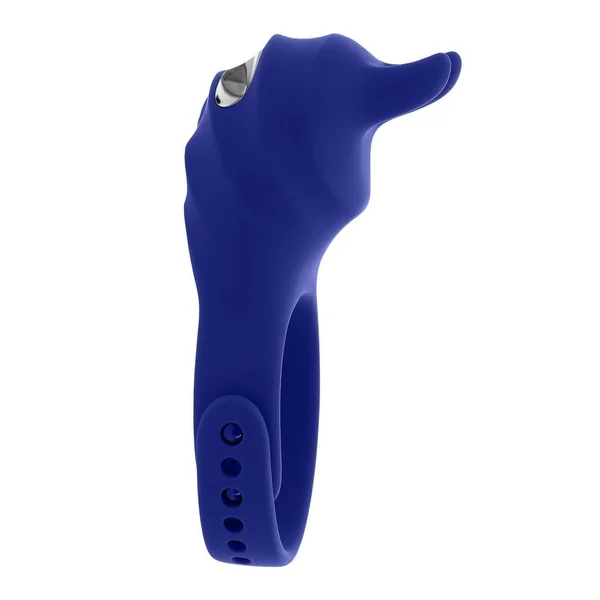 Zero Tolerance Adjustable Fun Ring Rechargeable Silicone Cock Ring – Blue