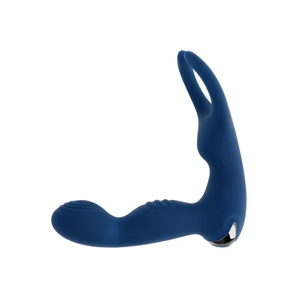 Zero Tolerance By All Means Rechargeable Silicone Anal Vibrator with Remote Control – Blue