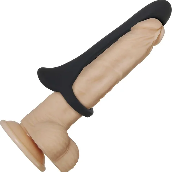 Zero Tolerance Cock Armor Rechargeable Vibrating Silicone Cock Sheath Black
