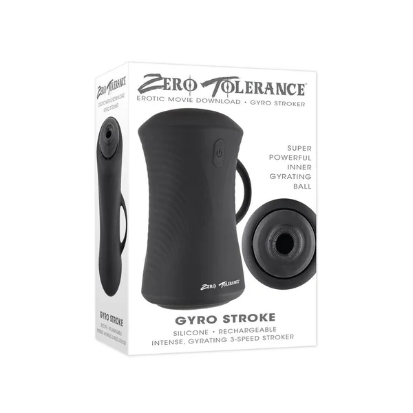 Zero Tolerance Gyro Stroker Rechargeable Masturbator – Black