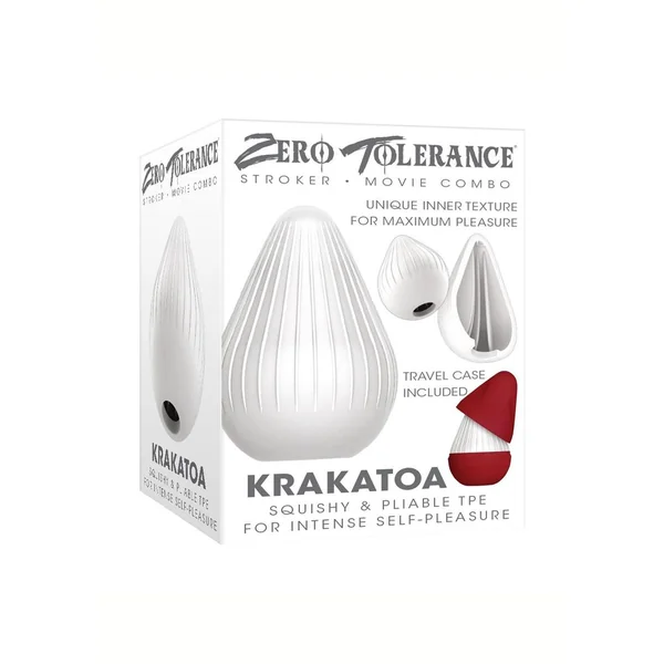 Zero Tolerance Krakatoa Stroker - White/Red