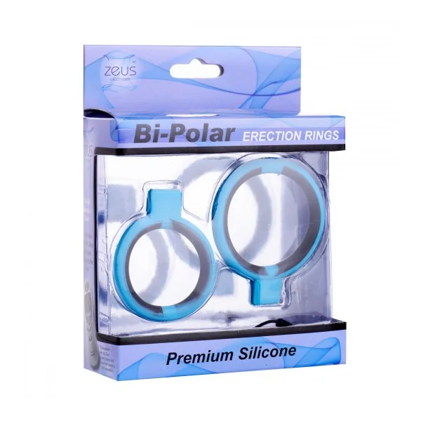 Zeus Bi-Polar Silicone Cock Ring Set