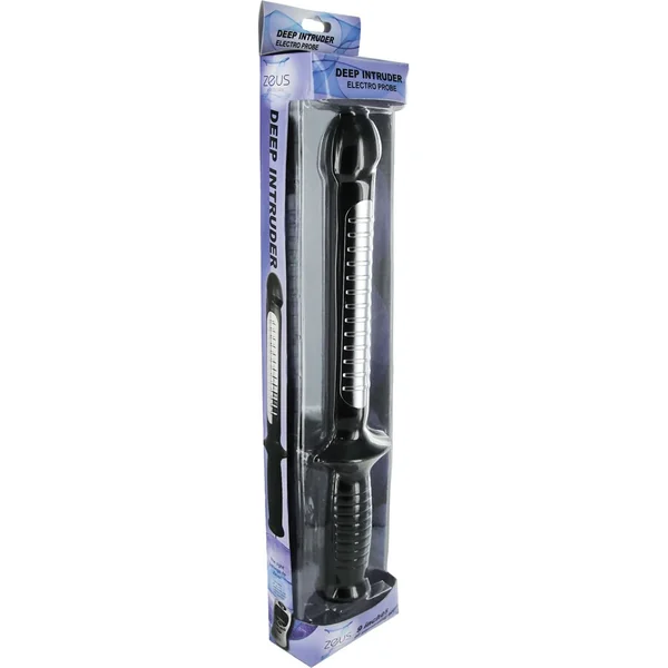 Zeus Deep Intruder Electrosex Probe Black 9 Inch