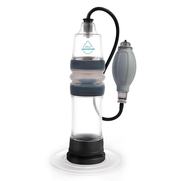 Zolo Aquapump Compact Silicone Penis Pump – Black/Blue